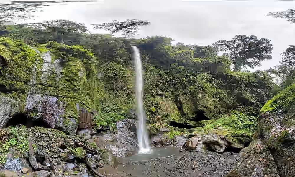 Hike to the mount meru waterfalls